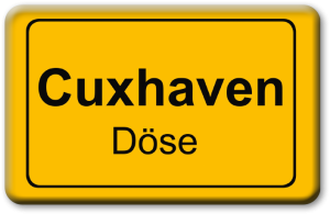MD Cux.Doese Ortsschild.  Cuxhaven, Döse