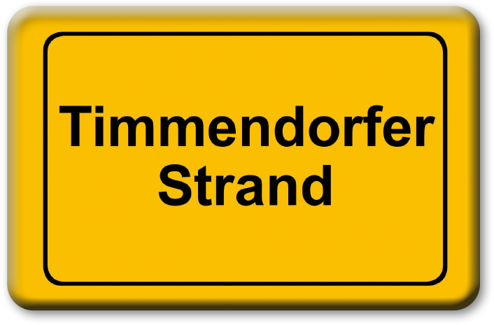 MD Tim Ortsschild.  Timmendorfer Strand